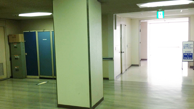 一診学生控室だった部屋が医学部との渡廊下になった